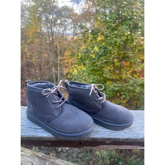 UGG  Kids Neumel II Boot Brand 1017320K  Gray  Sz 3 Youth - Picture 1 of 8